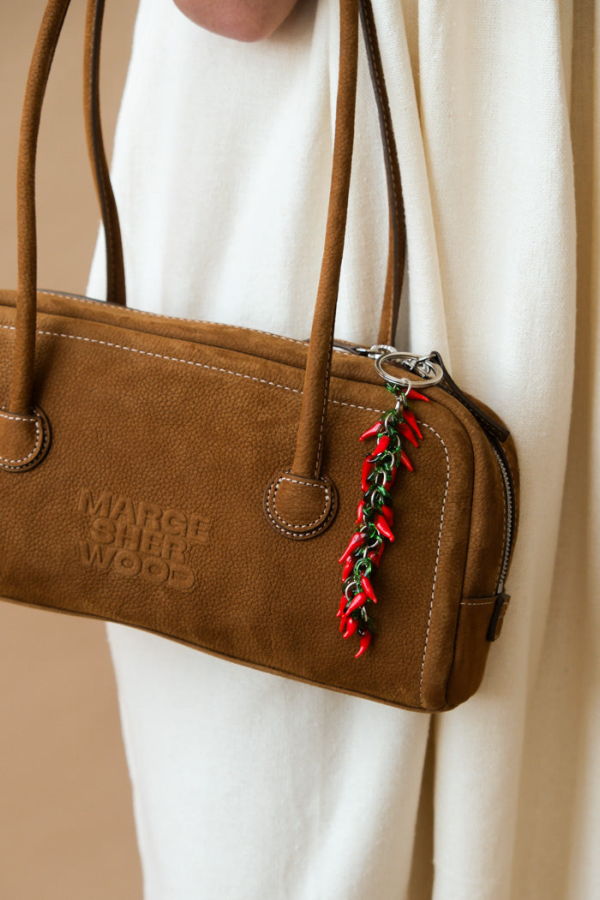 Marge Sherwood Soft Baguette Bag - Chestnut Nubuck