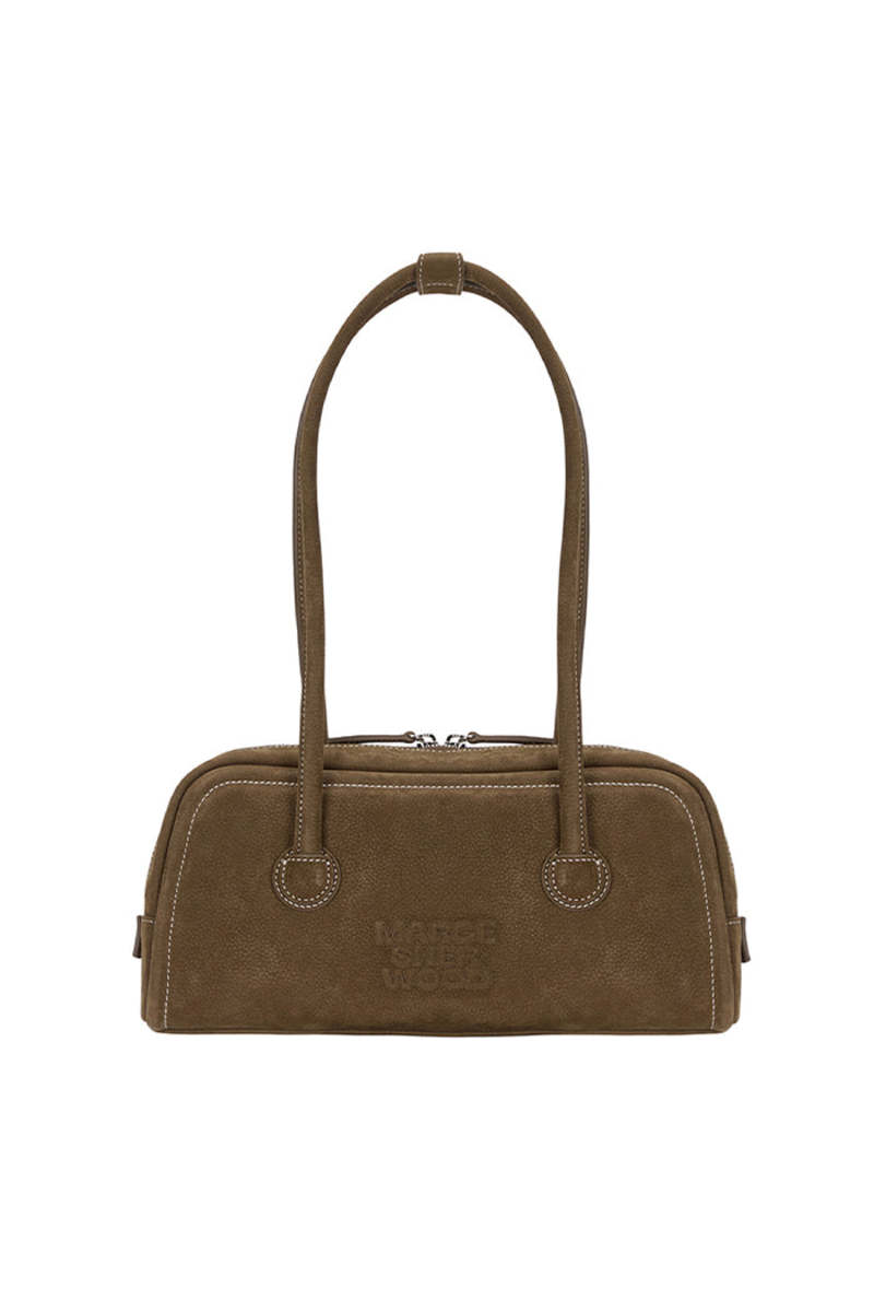 Marge Sherwood Soft Baguette Bag - Chestnut Nubuck