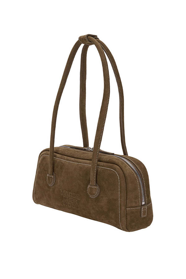 Marge Sherwood Soft Baguette Bag - Chestnut Nubuck