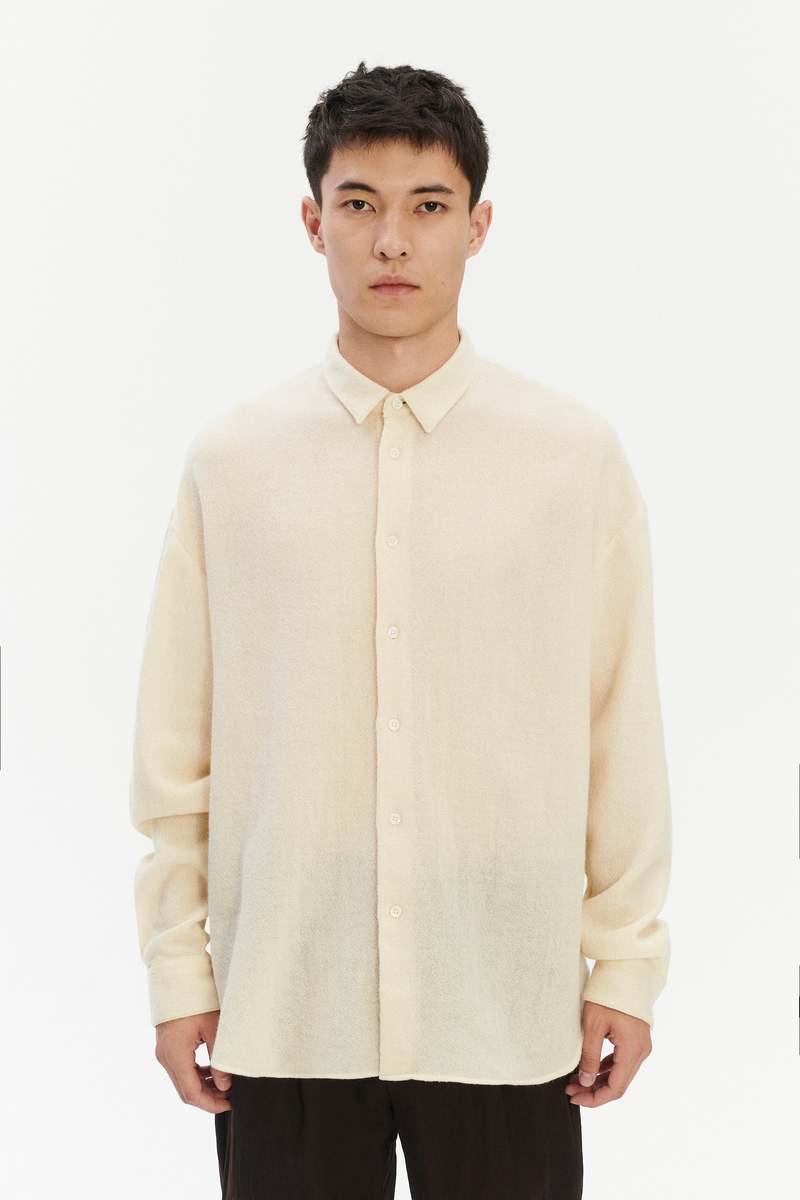 Delikatessen Oversized Shirt in Japanese Light Combed Wool