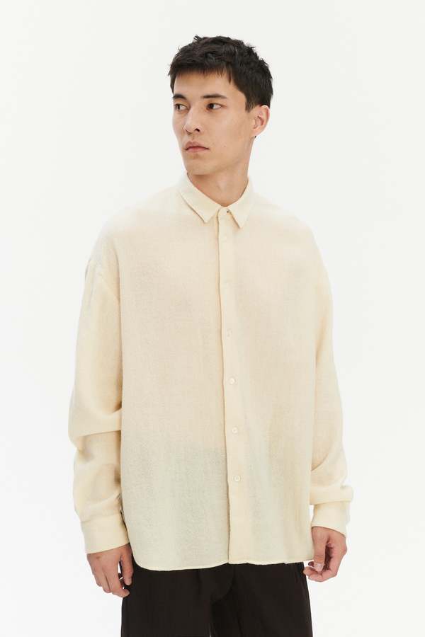 Delikatessen Oversized Shirt in Japanese Light Combed Wool