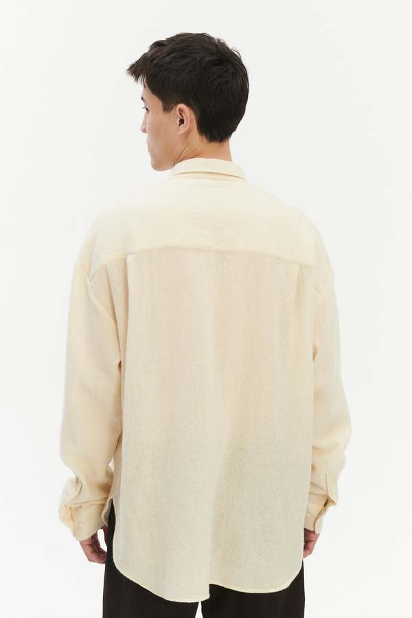 Delikatessen Oversized Shirt in Japanese Light Combed Wool