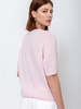 Allude Short Sleeve Cashmere Sweater - Thumbnail 4