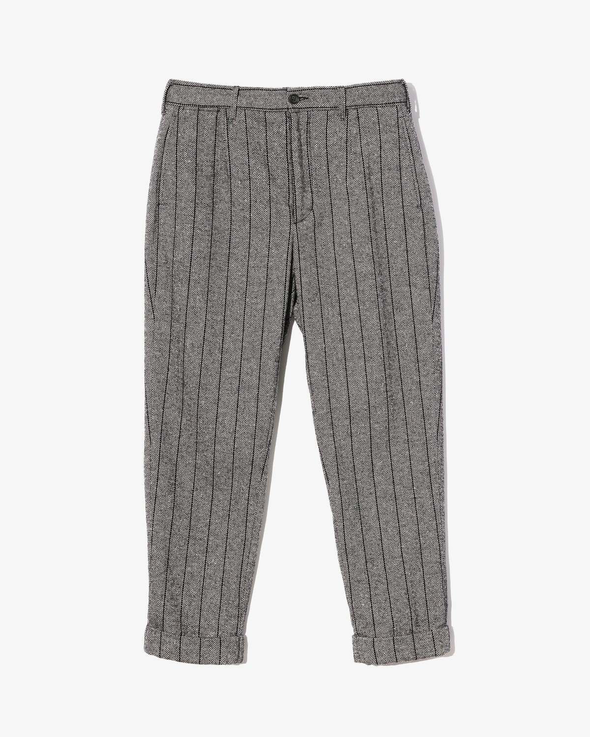 Engineered Garments Andover Pant Dk.Grey Wool Striped HB - Image 1 of 4