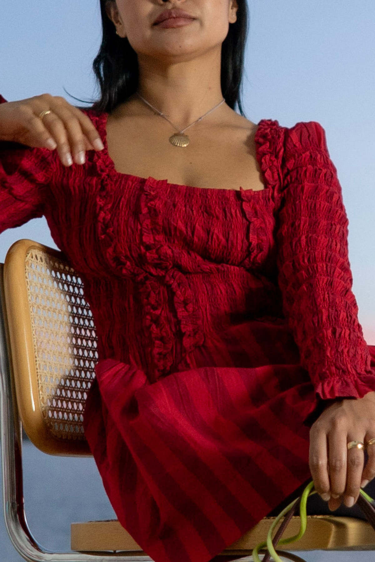 Sarah A. Sears Bronze Scallop Shell Pendant - Image 2 of 3