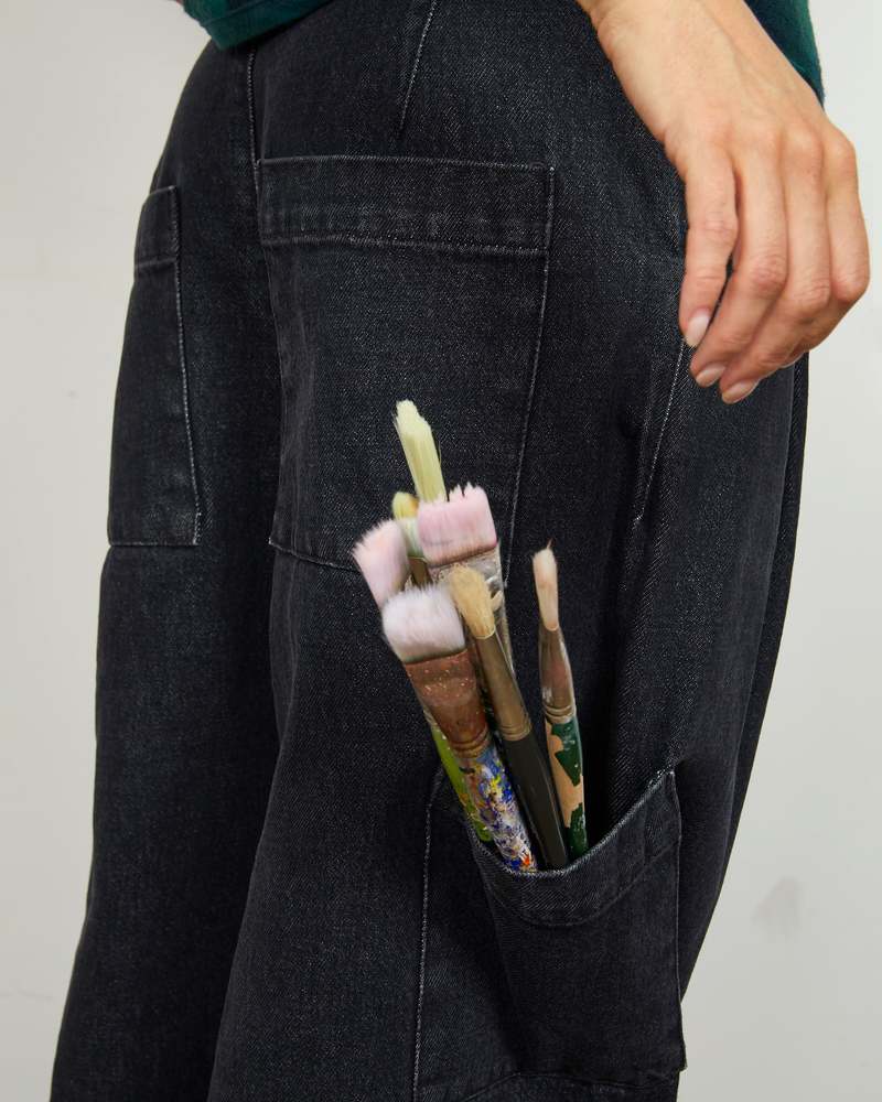 LWN Pine Pant - Stonewash - Black Denim Pant