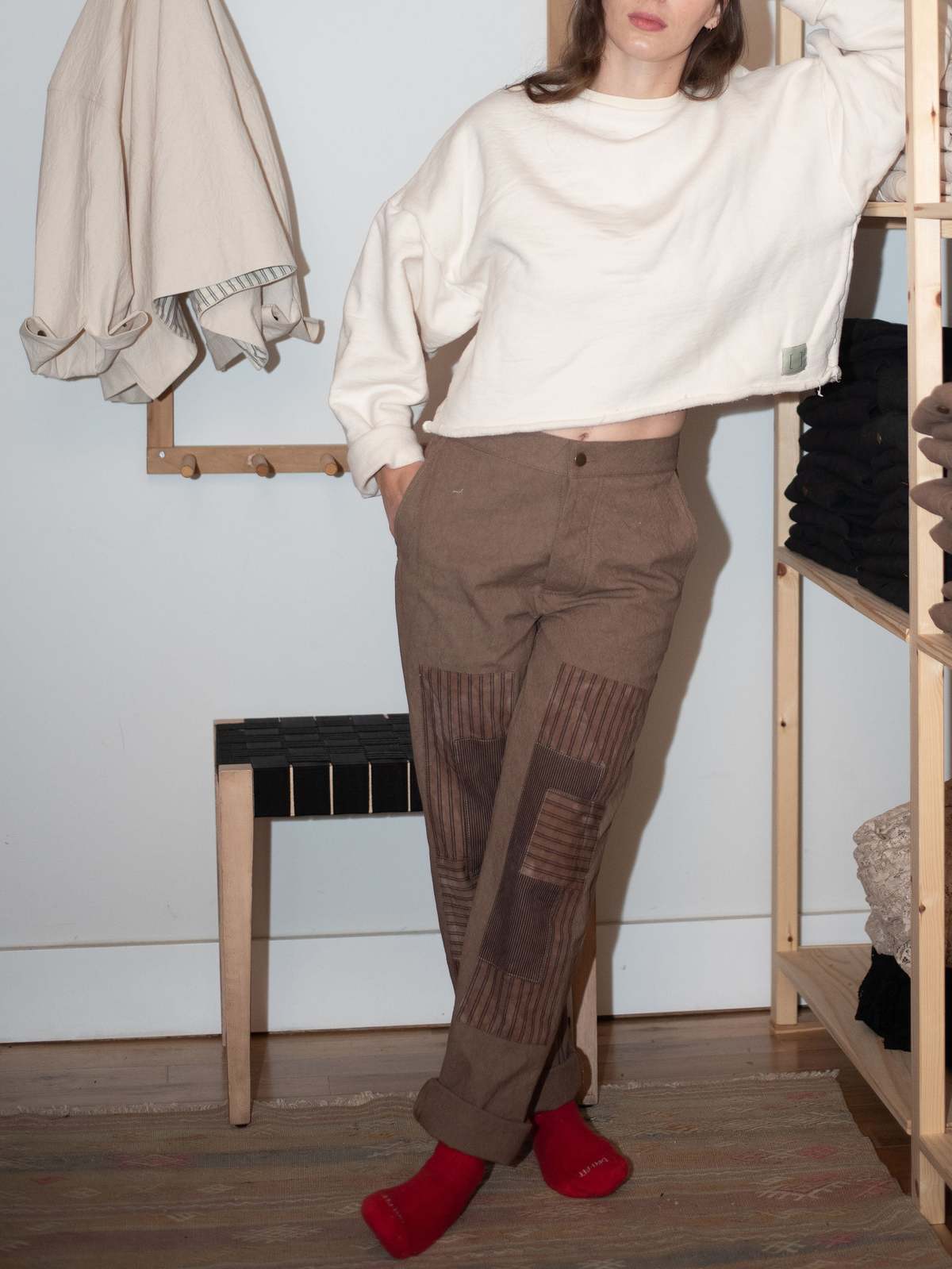 Abeline Patch Pants - Cocoa - Image 1 of 6