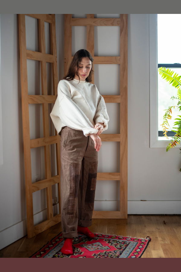 Abeline Patch Pants - Cocoa