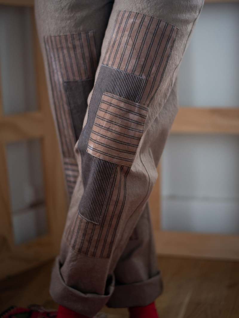 Abeline Patch Pants - Cocoa