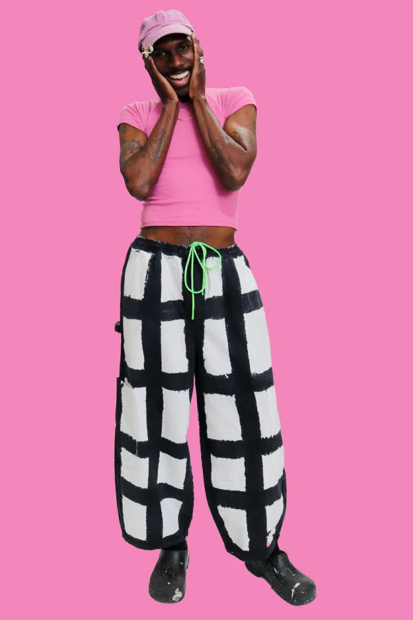 Meals Licorice Check Chef Pant