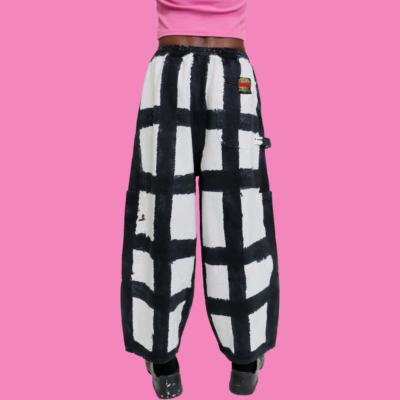 Meals Licorice Check Chef Pant