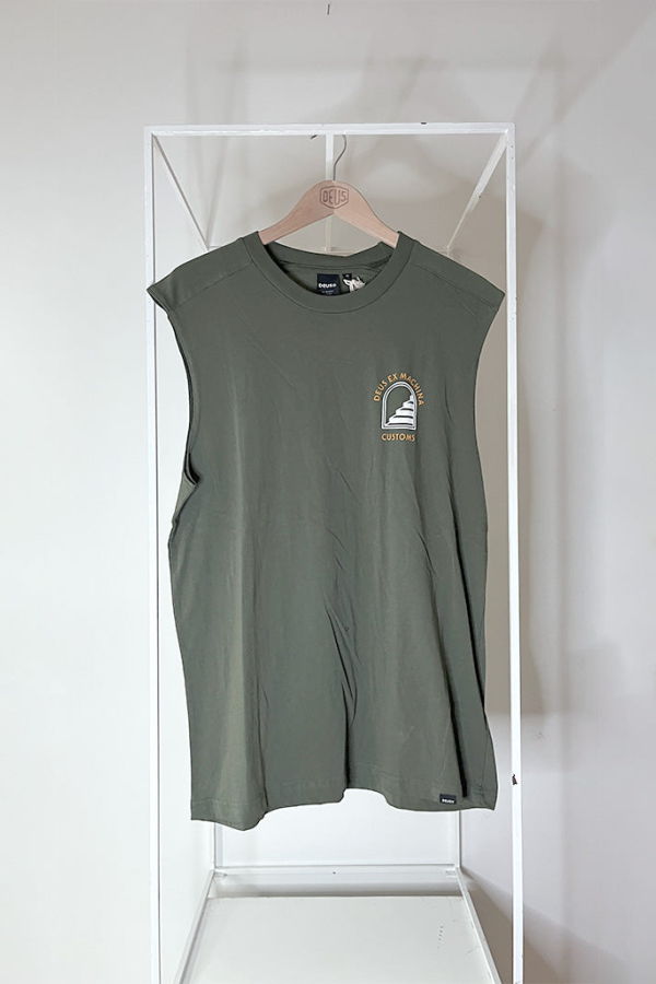 Deus Ex Machina Stairway Muscle Tee - Clover