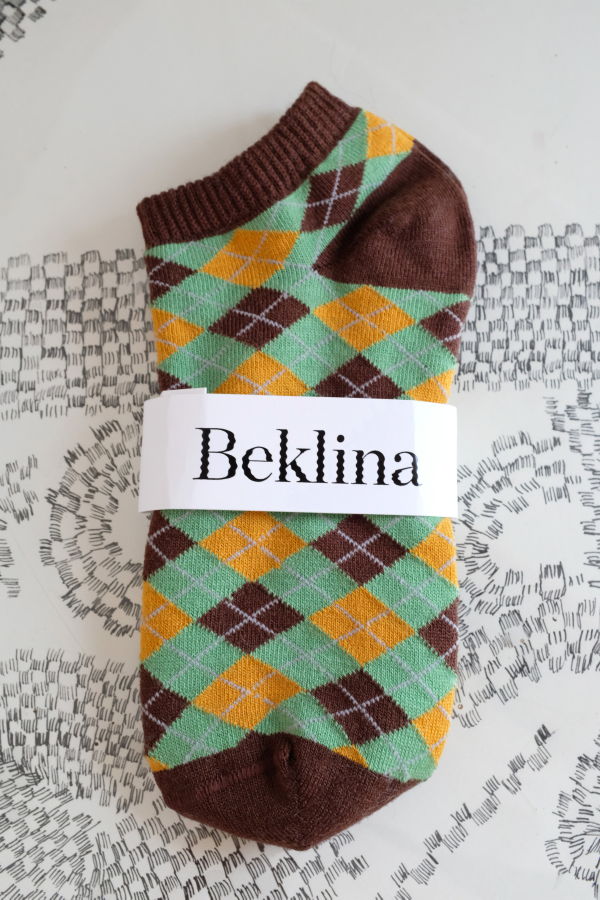 Beklina Argyle Washed Wool Ankle Socks