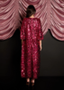 Sister Jane Empire Sequin Midi Dress - Fuchsia Pink - Thumbnail 3