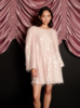 Sister Jane Teese Sequin Mini Dress - Nude Pink - Thumbnail 1