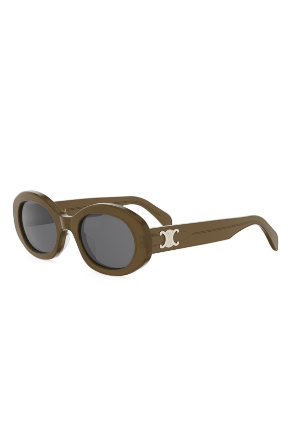 Celine Cl40194u Triomphe 96a Sunglasses - Verde Oliva