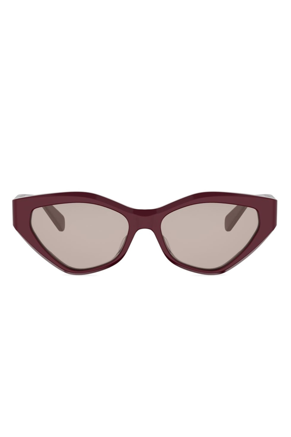 Celine Cl40323u Triomphe 69e Rosso Lucido Sunglasses - Rosso