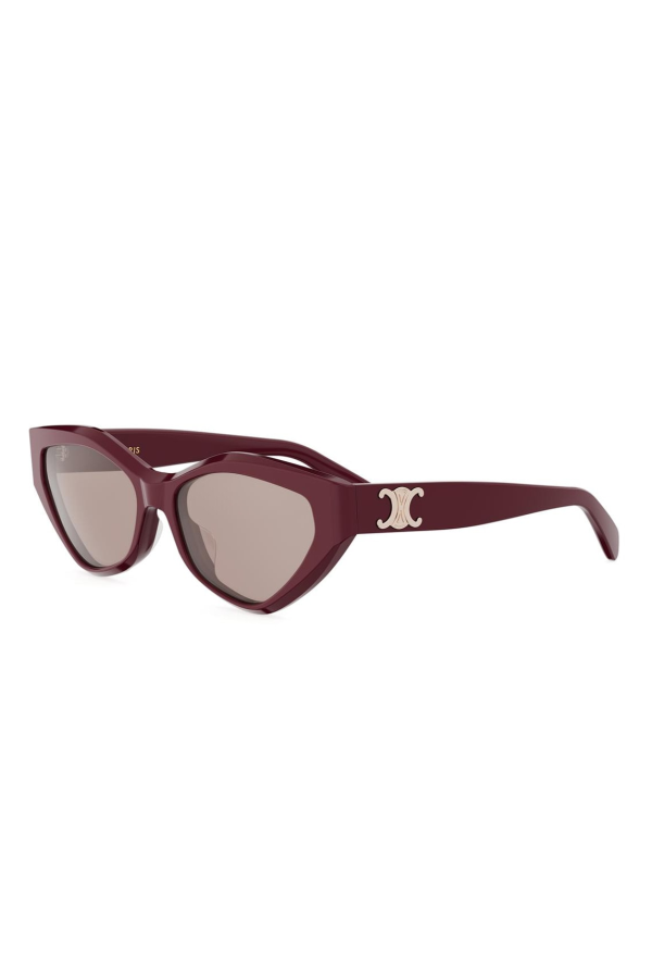 Celine Cl40323u Triomphe 69e Rosso Lucido Sunglasses - Rosso