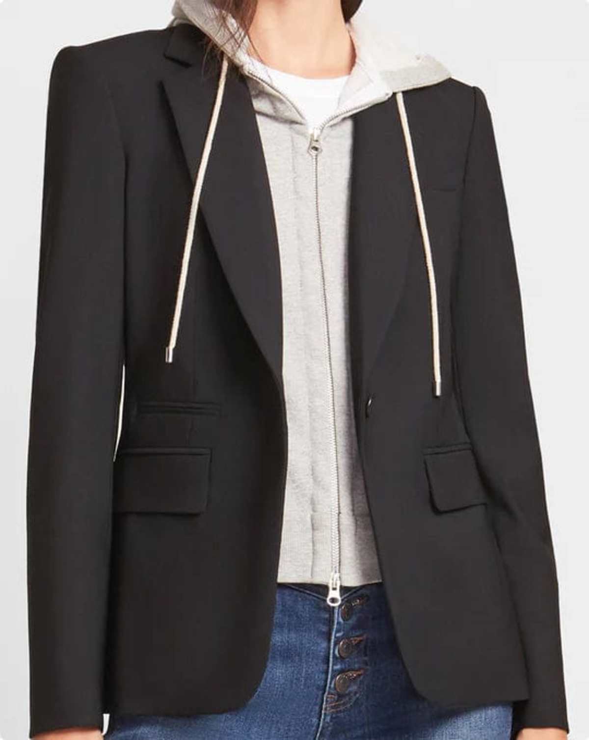 Veronica Beard French Terry Hoodie Dickey - Image 2 of 7