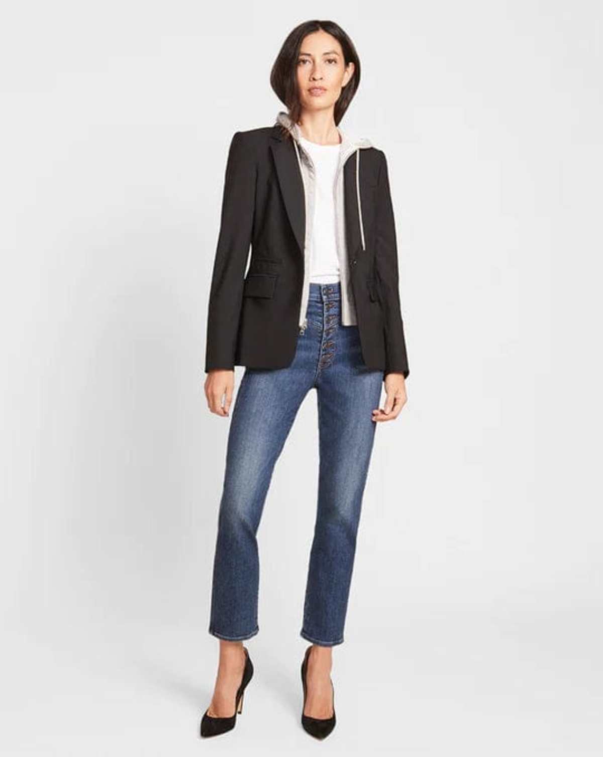 Veronica Beard French Terry Hoodie Dickey - Image 4 of 7