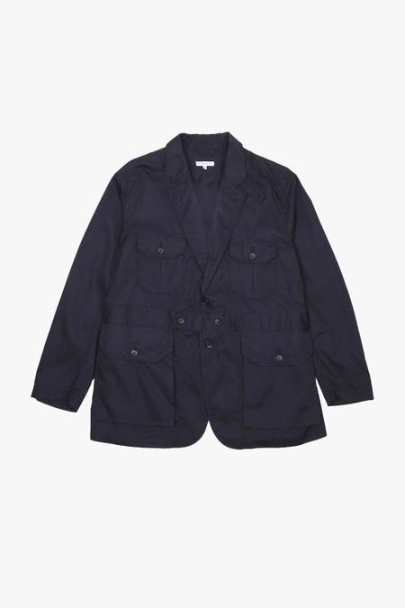 Engineered Garments Solid Poly Wool Flannel Zip Jacket - Black