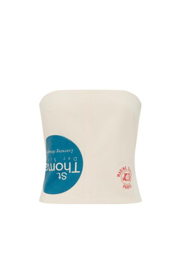 MARINE SERRE WH30 Top - Ecru