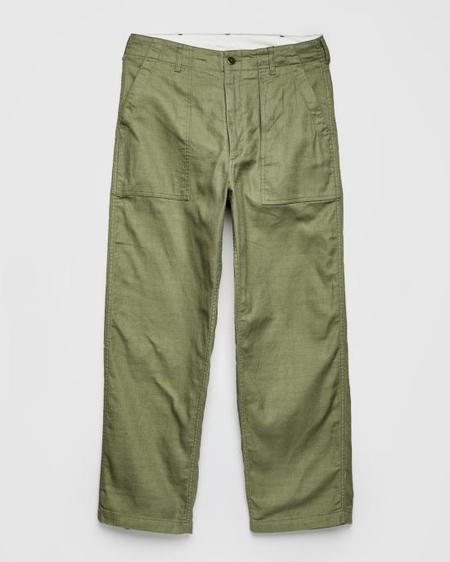 Men's Engineered Garments Willy Post Pant - Khaki | Garmentory
