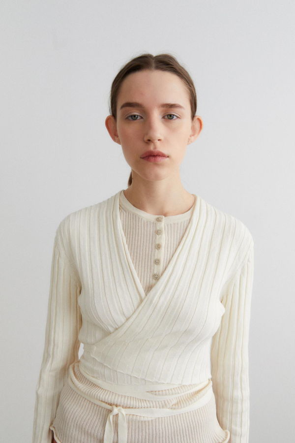 Rus Hoyo Cardigan - Chalk