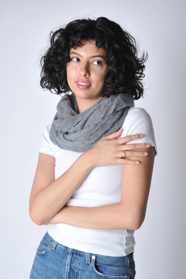 Botto Giuseppe Melange Large Tube Scarf - Light Grey