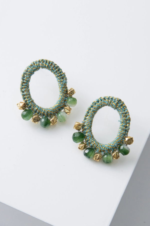 Noonday Collection Anjana Crochet Midi Earrings