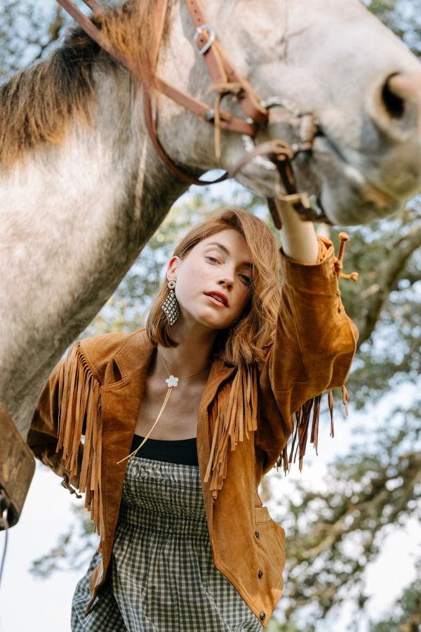 Noonday Collection Beaded Gingham Earrings