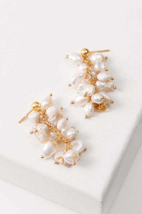 Noonday Collection Convertible Pearl Cluster Earrings