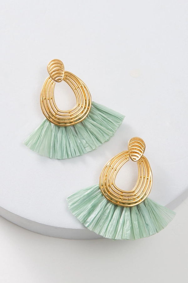 Noonday Collection Lux Raffia Earrings