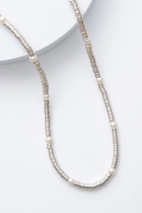 Noonday Collection Silver Sequin Necklace