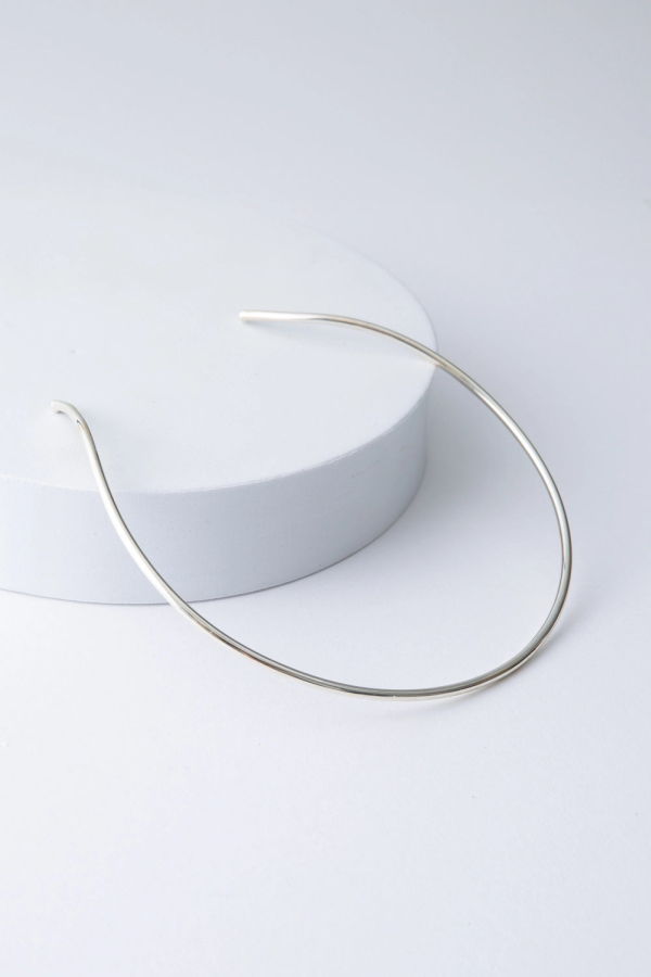 Noonday Collection Sleek Silver Collar Necklace
