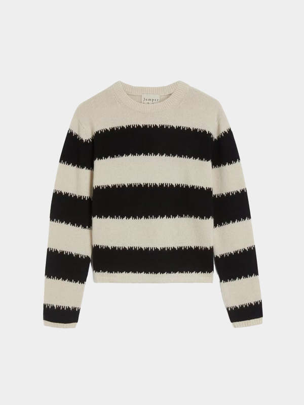 Jumper 1234 Broken Stripe Crew Sweater