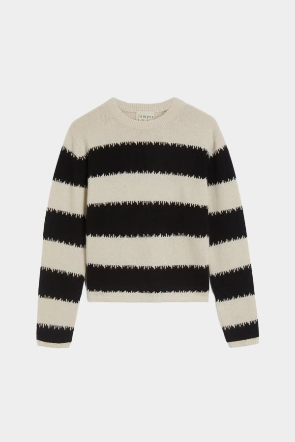 Jumper 1234 Broken Stripe Crew Sweater