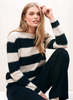 Jumper 1234 Broken Stripe Crew Sweater - Thumbnail 2