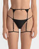 Marika Vera Moore Garter Belt - Burgundy - Thumbnail 2