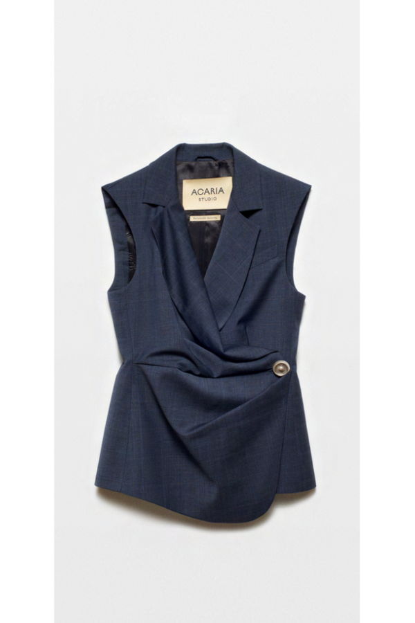 Acaria Studio Rotten Vest - Navy