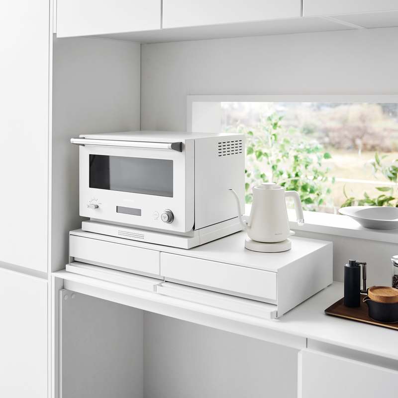 Yamazaki Home Countertop Drawer with Pull-Out Shelf - Wide