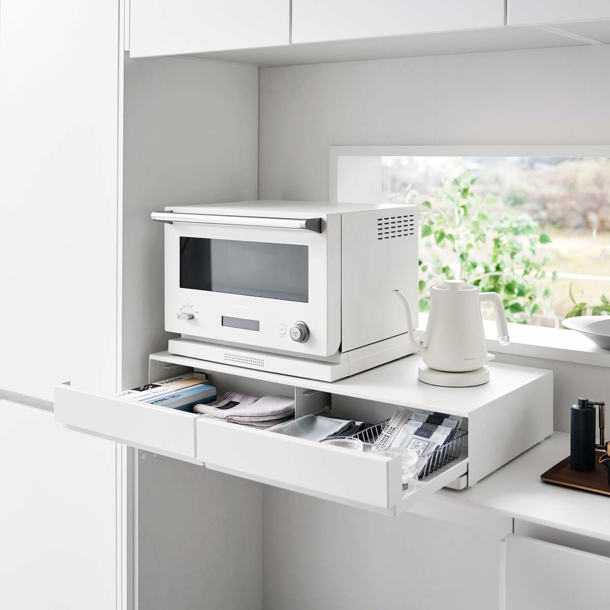 Yamazaki Home Countertop Drawer with Pull-Out Shelf - Wide - Image 6 of 18