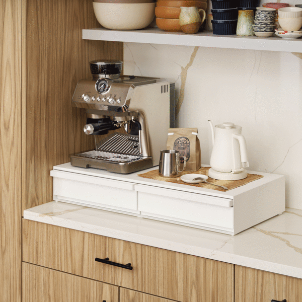 Yamazaki Home Countertop Drawer with Pull-Out Shelf - Wide