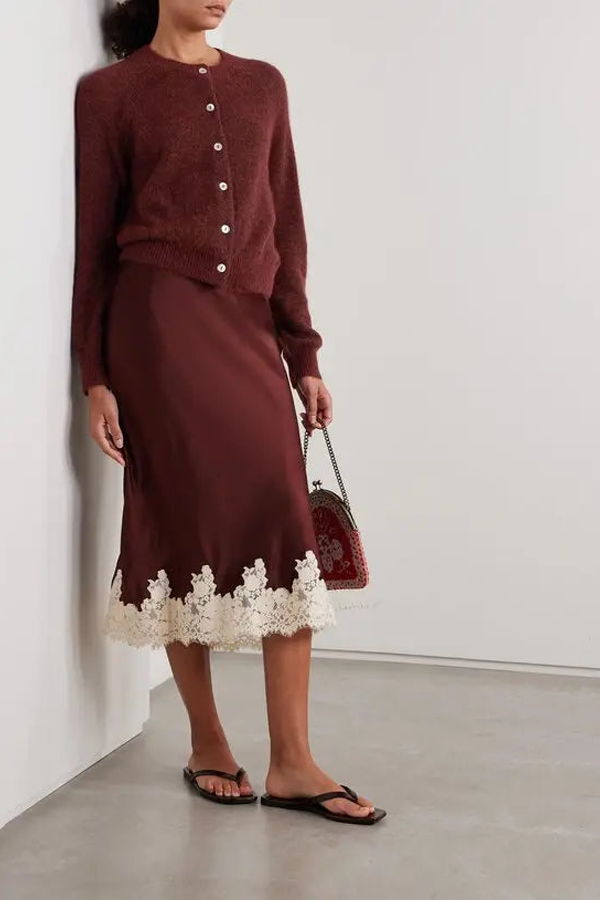 DÔEN Petra Cardigan - Bordeaux