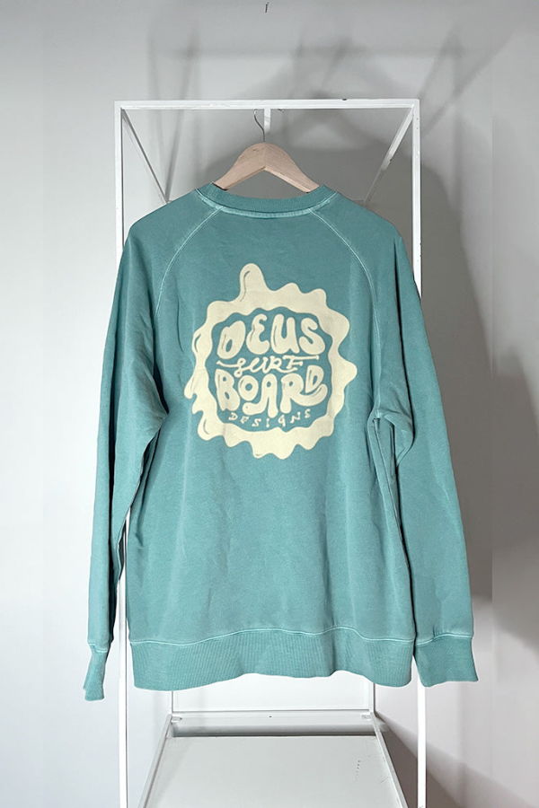 Deus Ex Machina Penzance Reverse Crewneck Sweatshirt - Hunter Green