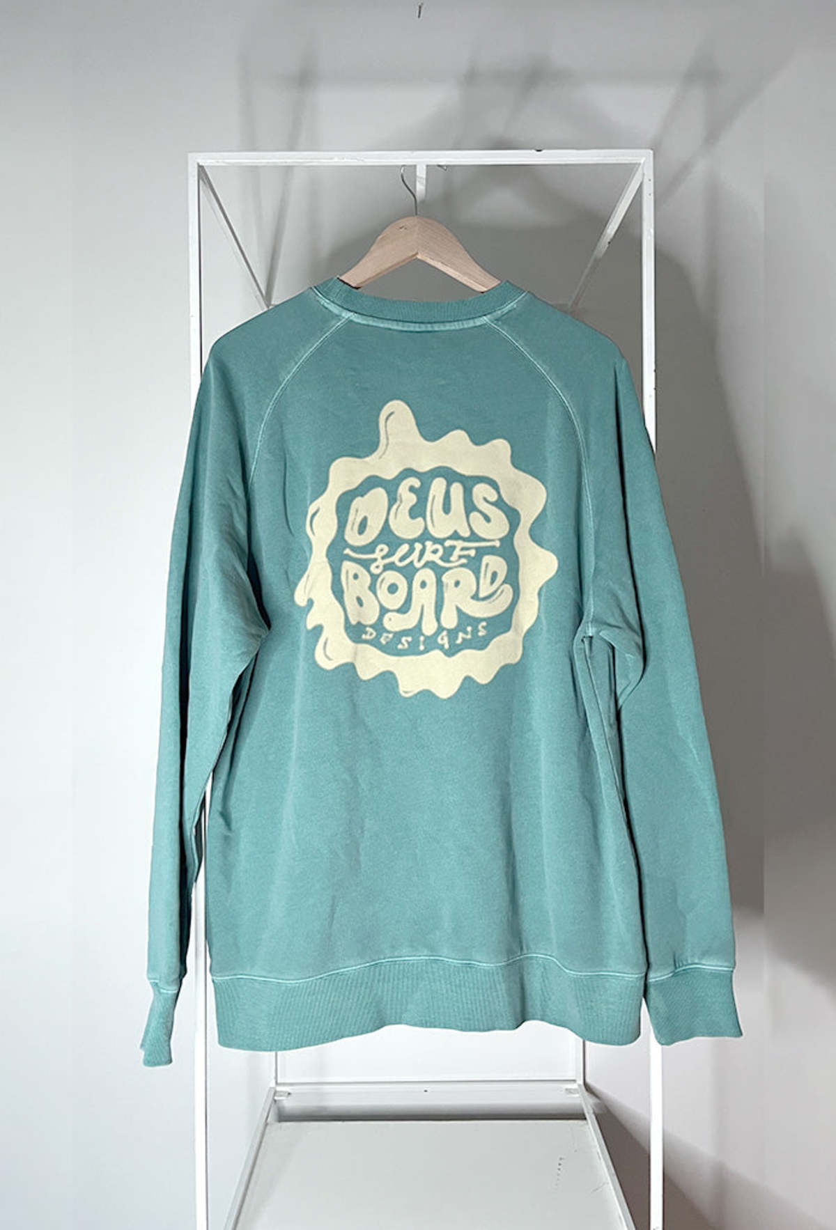 Deus Ex Machina Penzance Reverse Crewneck Sweatshirt - Hunter Green - Image 2 of 2