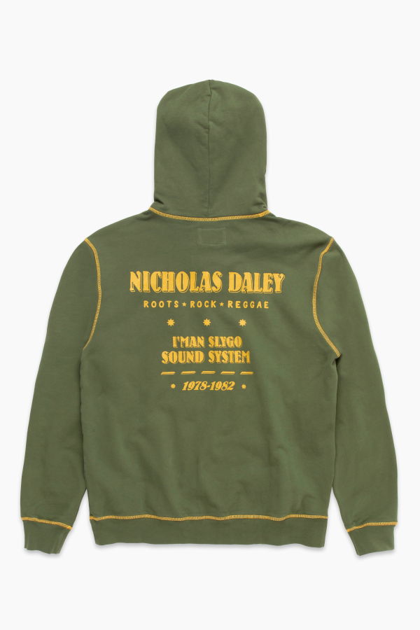 Nicholas Daley Roots Rock Reggae Klub Hoodie - Olive