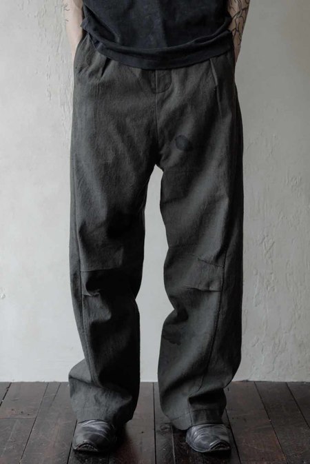 Auralee Linen Wool Silk Shark Skin Slacks | Garmentory