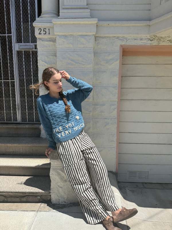 Happy French Gang Omar Black Stripes Pants