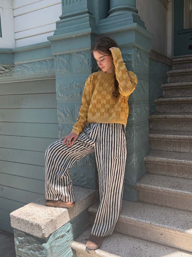 Happy French Gang Omar Black Stripes Pants